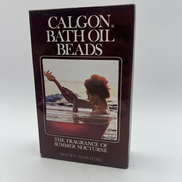 Vintage Calgon Bath Oil Beads Summer Nocturne 15 oz Discontinued HTF NEW 1980s - Picture 1 of 3